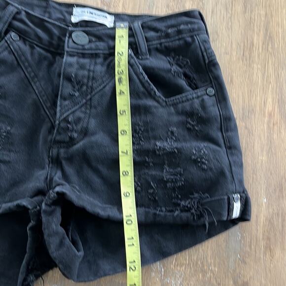 One X OneTeaspoon Black Hawks Denim Shorts Size 24 - Picture 10 of 11